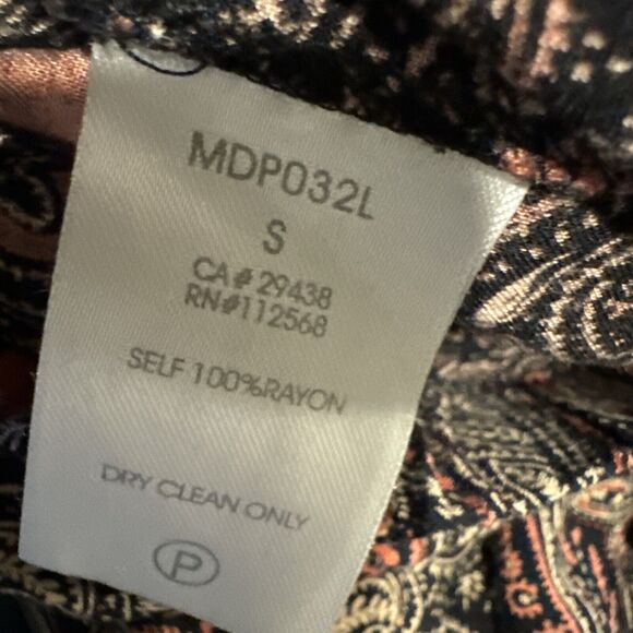 Miss Me Boho Paisley Wide Leg Pants Womens Stretch Size Small - Picture 12 of 12